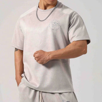 AIDASE  -  Fashionable Florals Embroidery Pullover Tops For Men Daily Leisure Short Sleeve O Neck Tee 2025 Summer Casual Mens Slim T-shirts aidase-shop